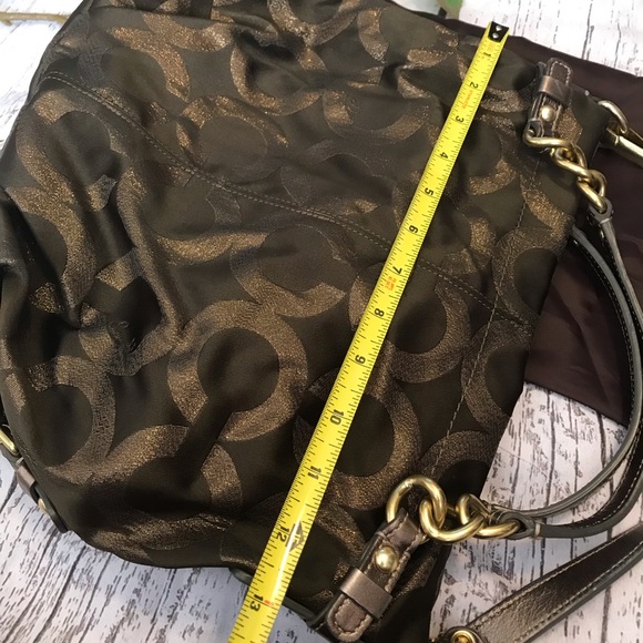 Opt Art Lurex Brooke Olive & Gold Hobo Bag - Picture 6 of 8